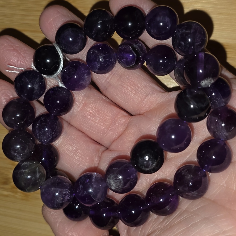 12mm Amethyst Bracelet